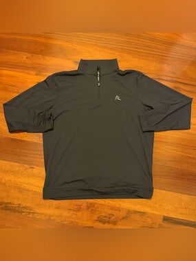 Rhoback 1/4 Zip Pullover Mens XL Black Golf Performance Activewear